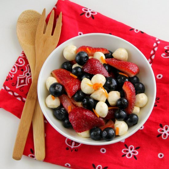 Red, White and Blue Fruit Salad