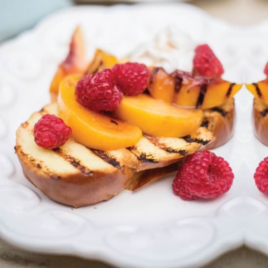 Peach Melba Brioche