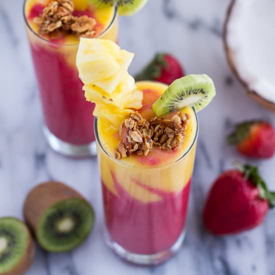 Tropical Fruit Breakfast Smoothie
