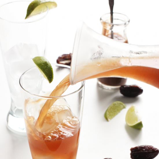 Iced Tea with Medjool Date Syrup