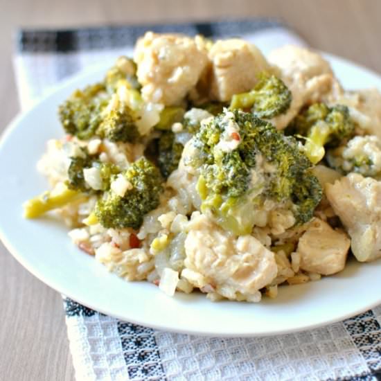 White Wine Dijon Chicken and Brocco