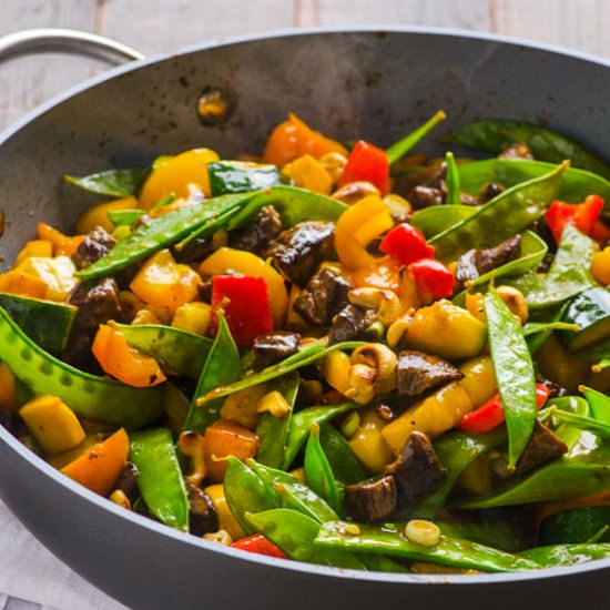 Healthy Beef and Cashew Stir Fry