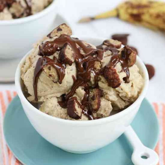 Vegan Cookie Dough Banana Ice Cream