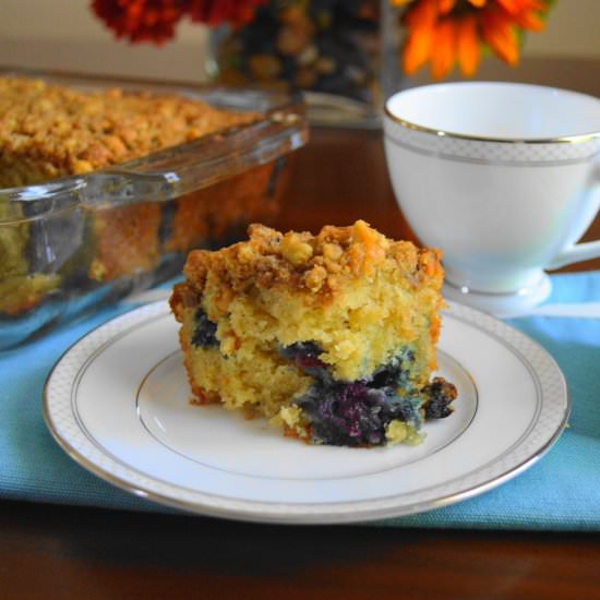 Blueberry Mascarpone Crumb Cake