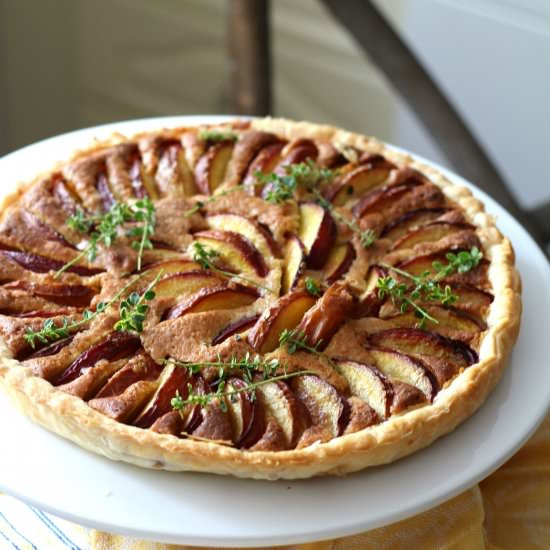 Peach Pie in Almond Frangipane