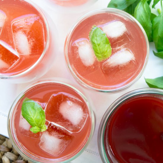 Strawberry Basil Soda
