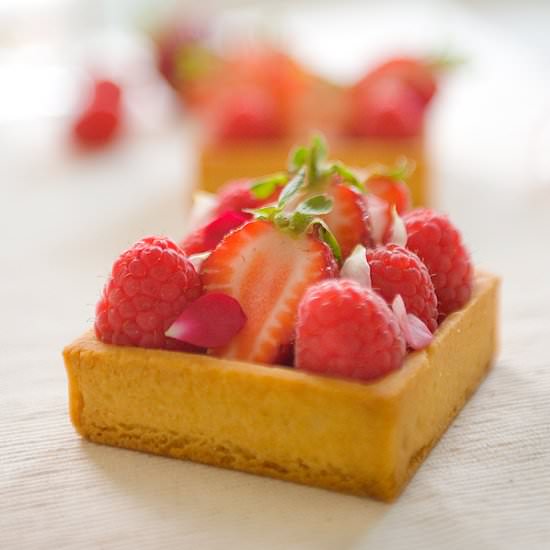 Fresh Berry Tart with Almond Cream