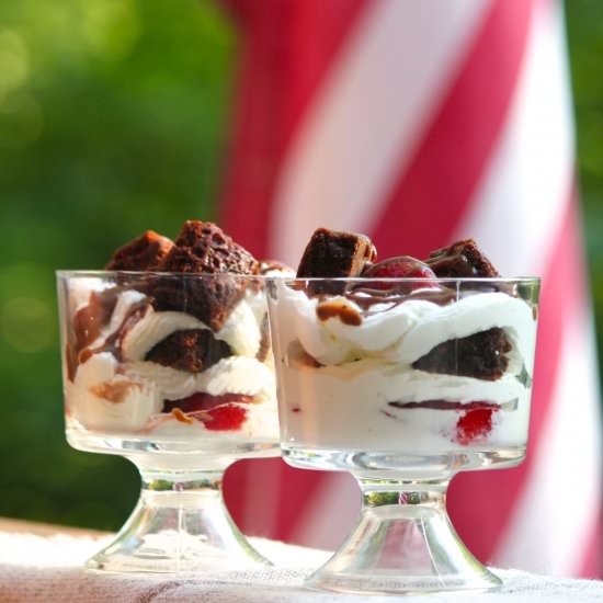 Brownie Berry Trifles