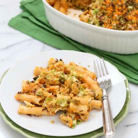 Ziti Cheddar Bake
