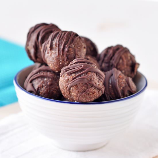 Nutty choc truffle balls