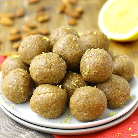 Lemon Vanilla Energy Balls