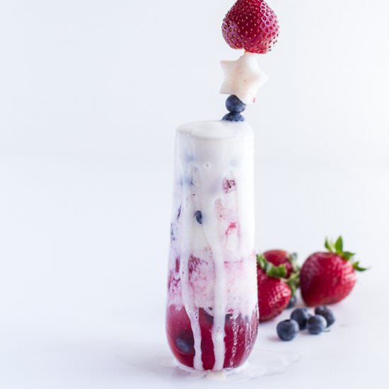 Firecracker Berry Margarita Floats