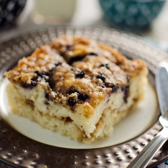 Blueberry Sour Cream Coffee Cake