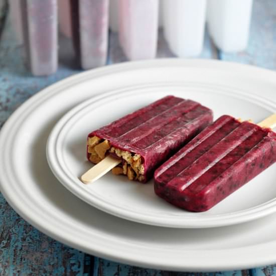 Blackberry Cheesecake Pops
