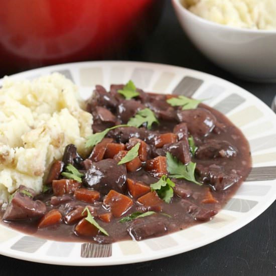 Mushroom bourguignon