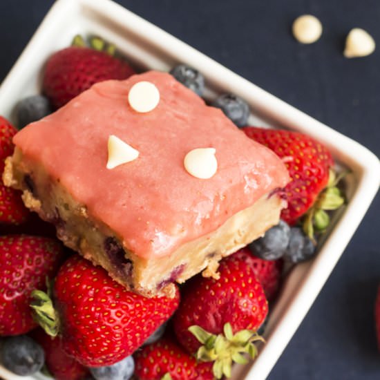 Red White & Blue Blondies
