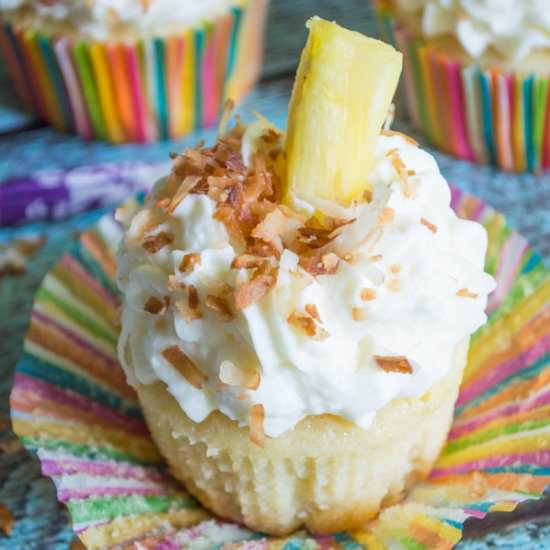 Piña Colada Cupcakes