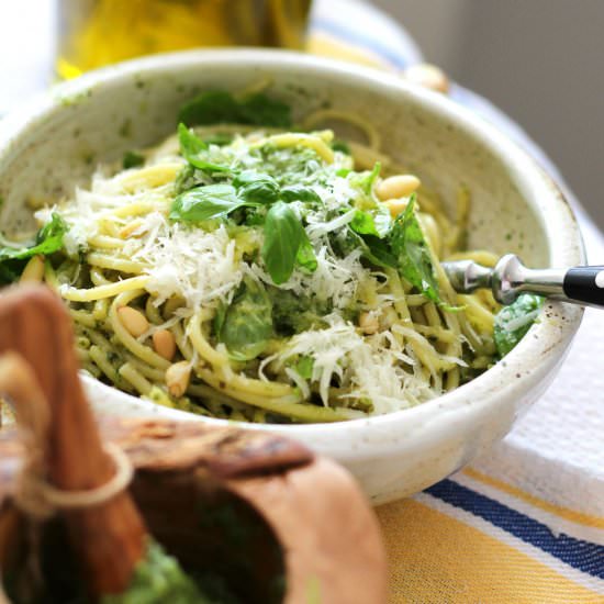 Spaghetti Pesto Geneovese
