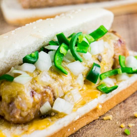 Cheesy Jalapeno Sausage Dogs