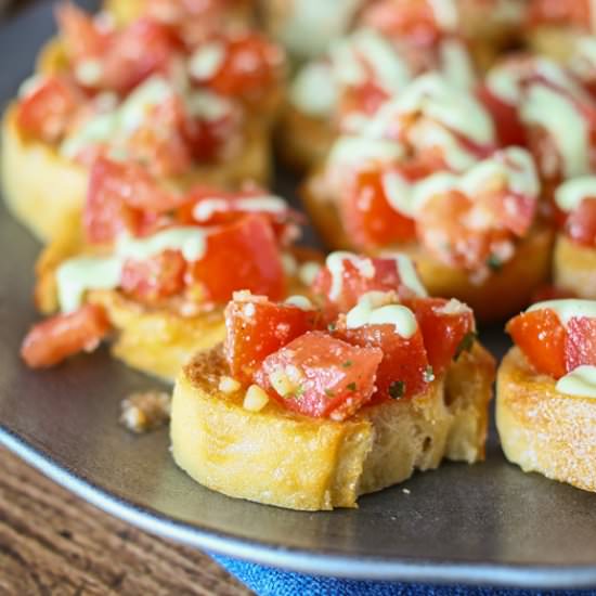 Easy Garlic Bruschetta