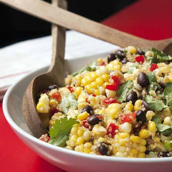 Corn, Black Bean and Quinoa Salad