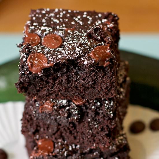 Zucchini Wheat Brownies