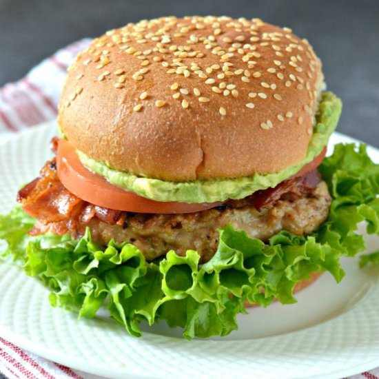 Grilled Chicken BLT Burgers