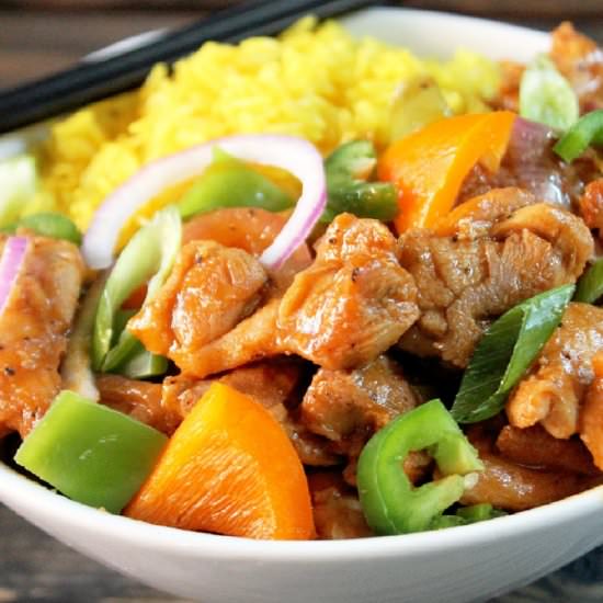 Copycat black pepper chicken