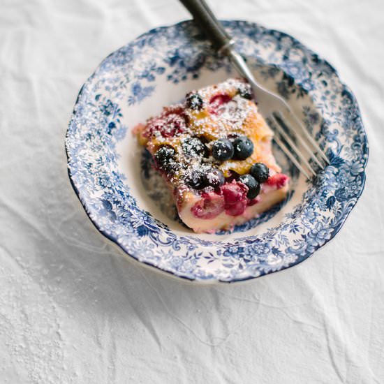 Clafoutis with fruits
