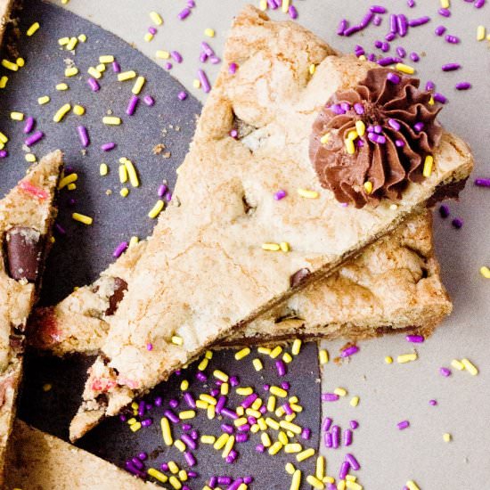 Brown Butter Chocolate Cookie Cake