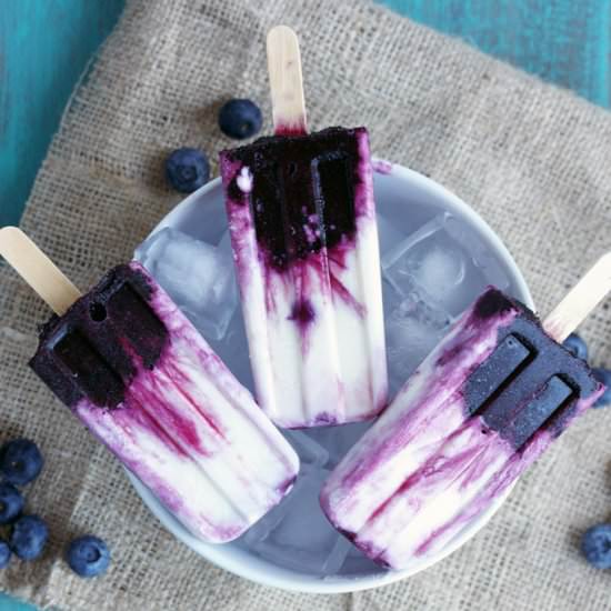 Blueberry & Coconut Milk Popsicles