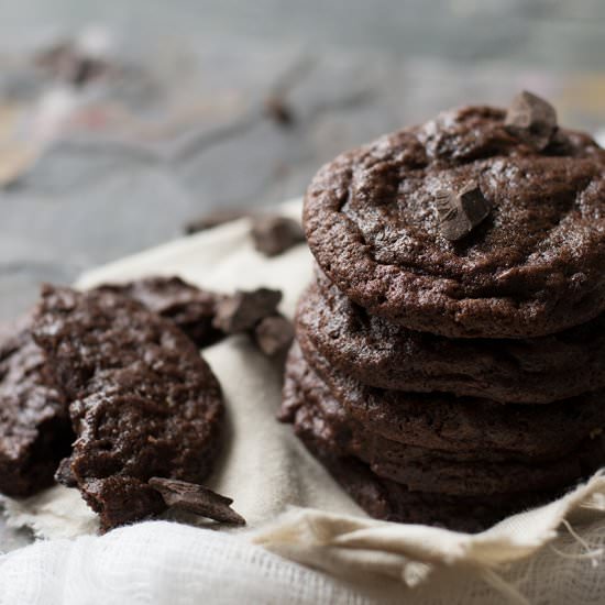 Chocolate Chocolate Chunk Cookies