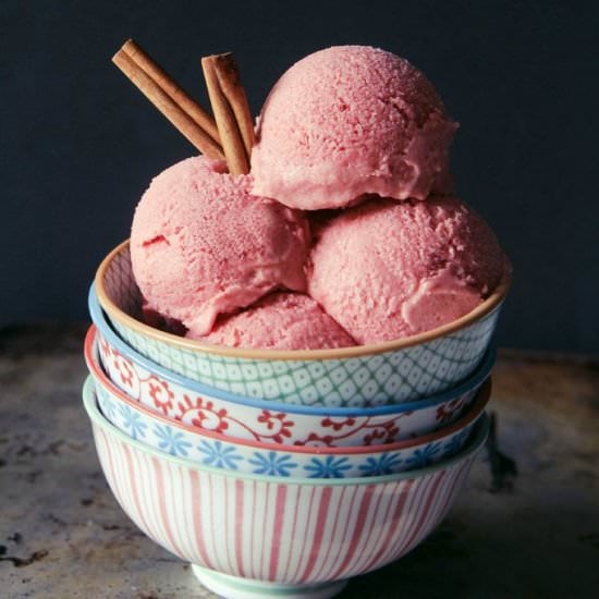 Roasted Plum & Cinnamon Ice Cream