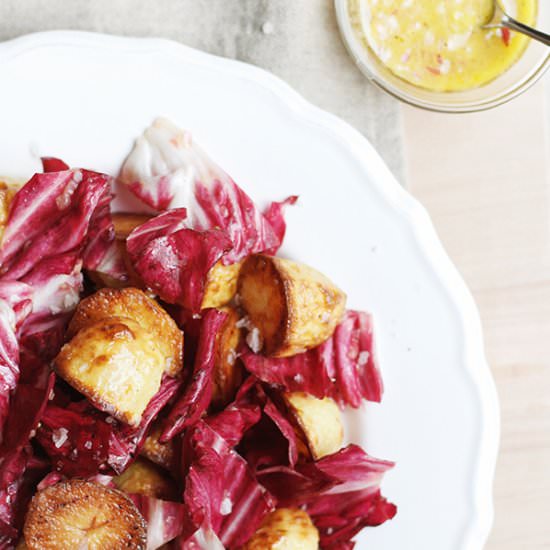 Roasted Potato & Radicchio Salad