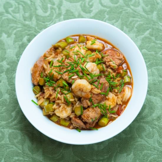 Shrimp and Sausage Jambalaya