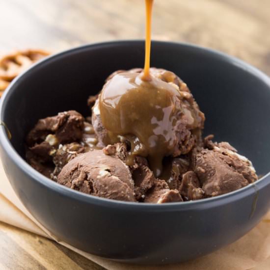 Chocolate Pretzel Ice Cream