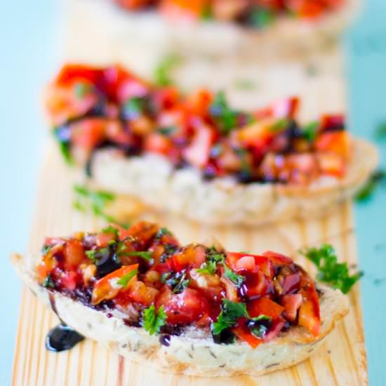 Classic Bruschetta with Balsamic