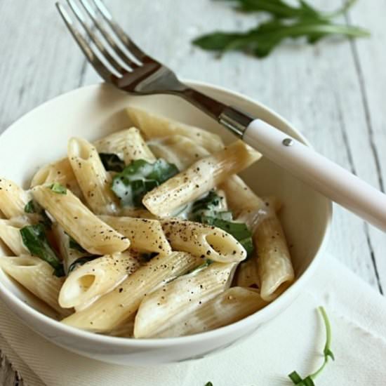 Penne Rucola e Stracchino