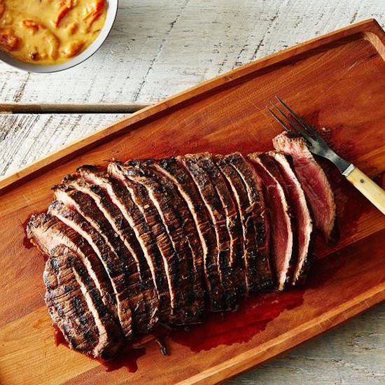 Flank Steak with Tomato Vinaigrette