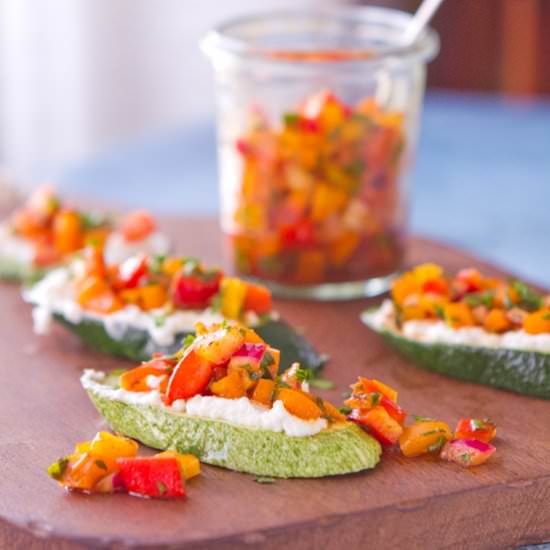Grilled Zucchini Bruschetta
