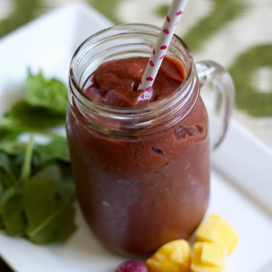 Raspberry Mango Chia Seed Smoothie