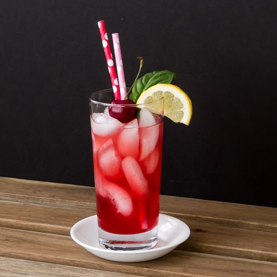 Cherry Basil Spritzer