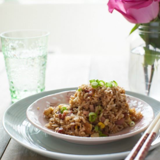 Secret Ingredient Ham Fried Rice