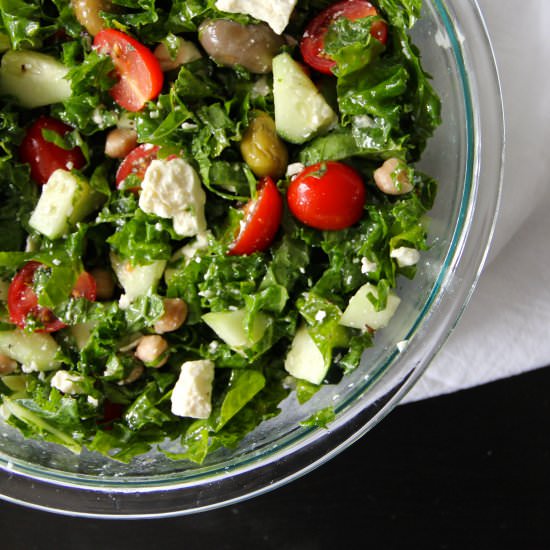 Kale Greek Salad