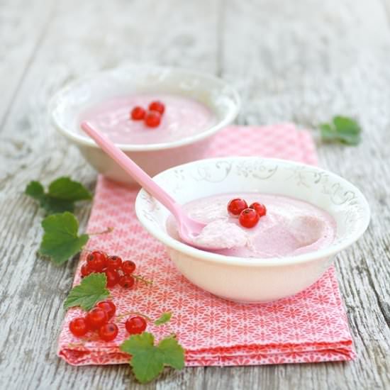White Chocolate Red Currant Mousse