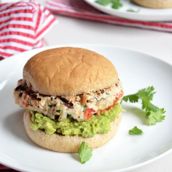 Avocado & Chile Lime Chicken Burger