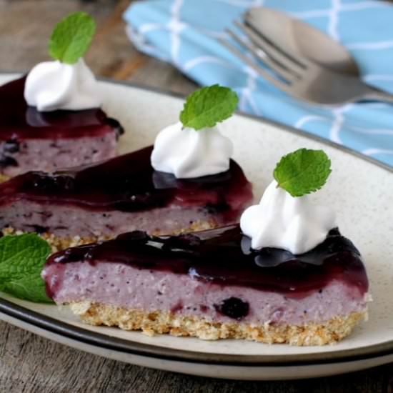 No Bake Blueberry Cheesecake