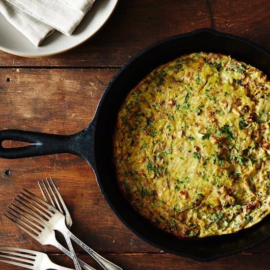 Walnut-Onion Frittata