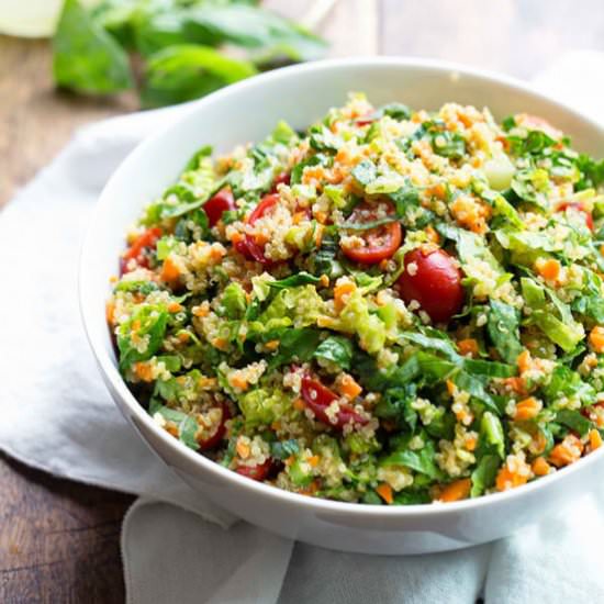 Herbed Quinoa Garden Veggie Salad