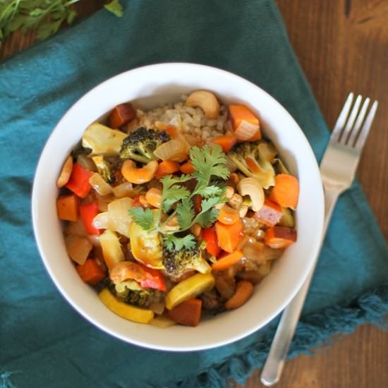 Roasted Vegetable Teriyaki Bowls